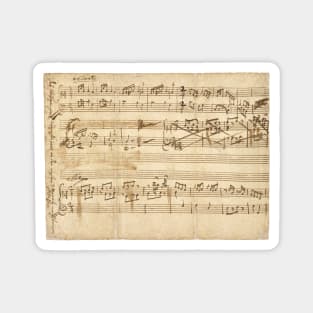 Mozart | Original manuscript | First musical composition | 2 of 4 Magnet