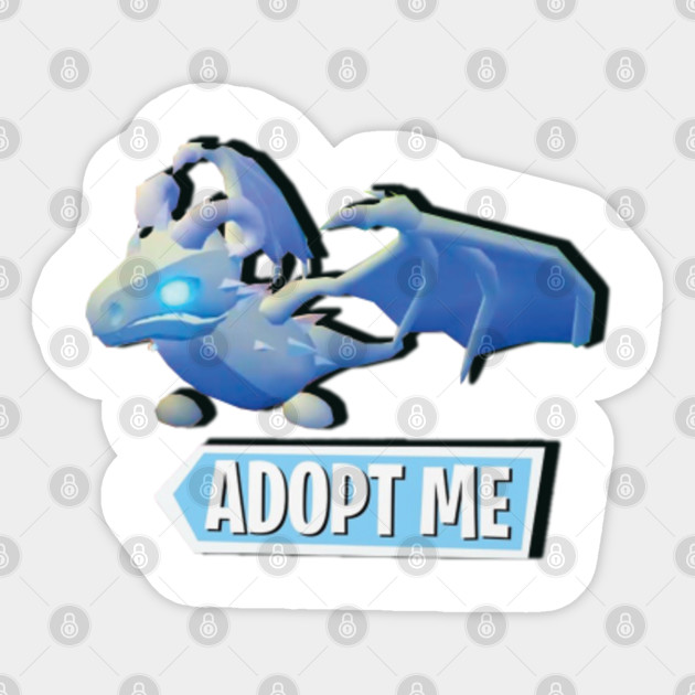 Frost Dragon Adopt Me Roblox Adopt Me Roblox Adopt Me Sticker Teepublic - dragon sticker roblox