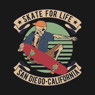 Skate For Life Skateboard Lifestyle Vintage T-Shirt T-Shirt