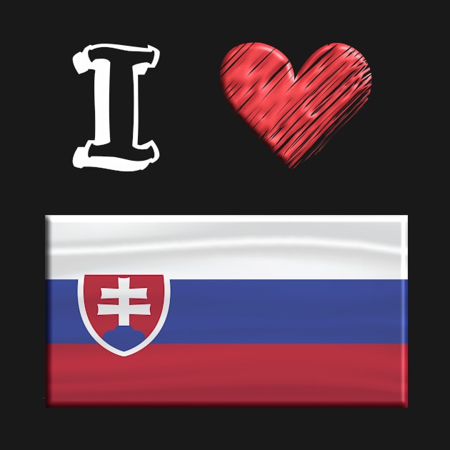 I love Flag from Slovakei by JG0815Designs