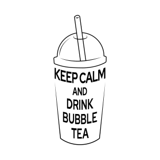 Funny Keep Calm and Drink Bubble Tea T-Shirt