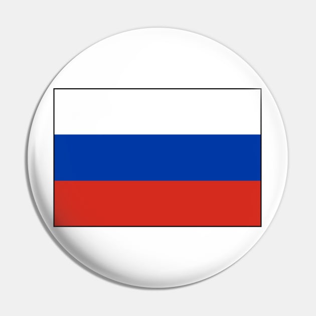 Flag of Russia Pin by COUNTRY FLAGS
