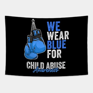 Child Abuse Prevention Awareness Month Blue Ribbon gift idea Tapestry