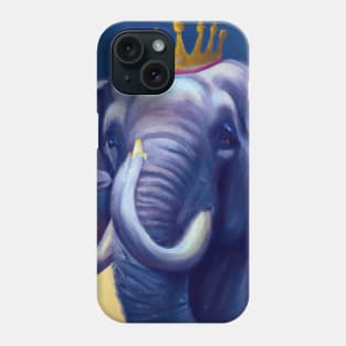 Elephant with a Crown Phone Case