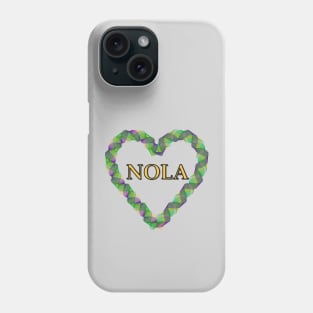 NOLA Heart Wreath - Mardi Gras Phone Case