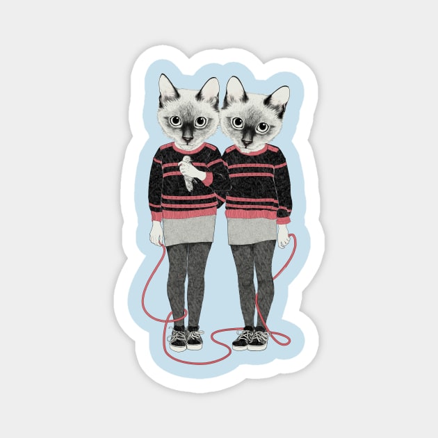 Siamese Twins Magnet by LauraGraves