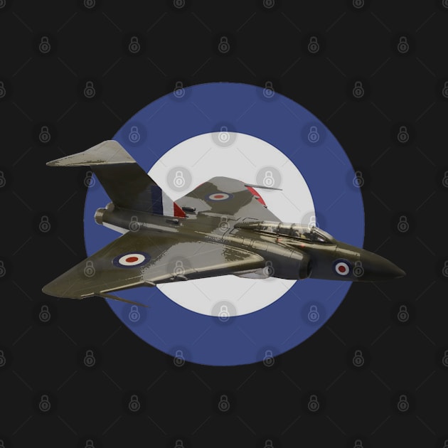 RAF Gloster Javelin British Aeroplane Roundel by Dirty Custard Designs 