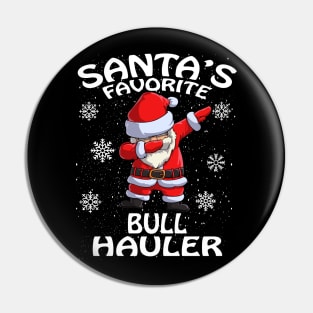 Santas Favorite Bull Hauler Christmas Pin