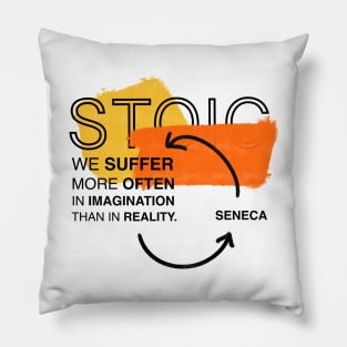 Stoic: Seneca Quotes Pillow