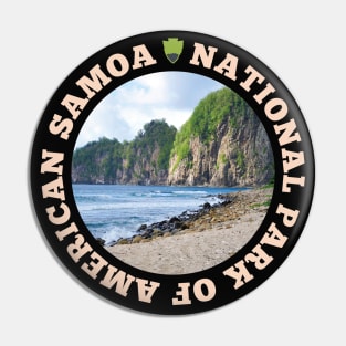 National Park of American Samoa circle Pin