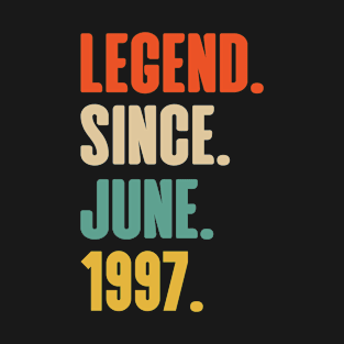 Legend Since June 1997 26 Years Old 26th Birthday T-Shirt