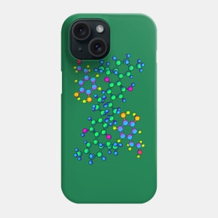 Dopamine & THC Molecules: Ease & Forgetting Phone Case