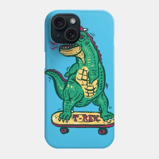 Skateboarding Dinosaur Phone Case