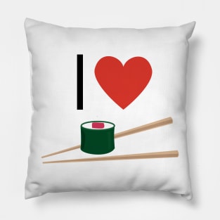 I love sushi Japanese design Pillow