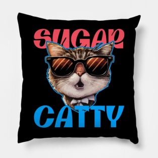 Sugar Catty - old cat Pillow