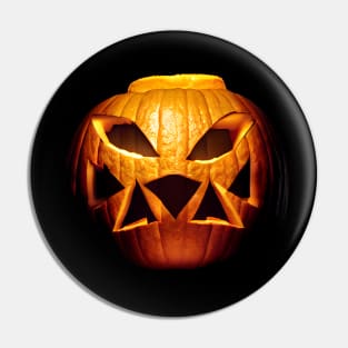 Scary Halloween Pumpkin Art Pin