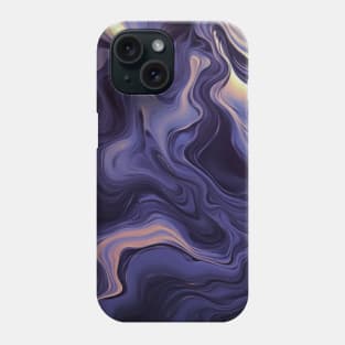 Stylized Surface of Liquid Violet Stone Phone Case