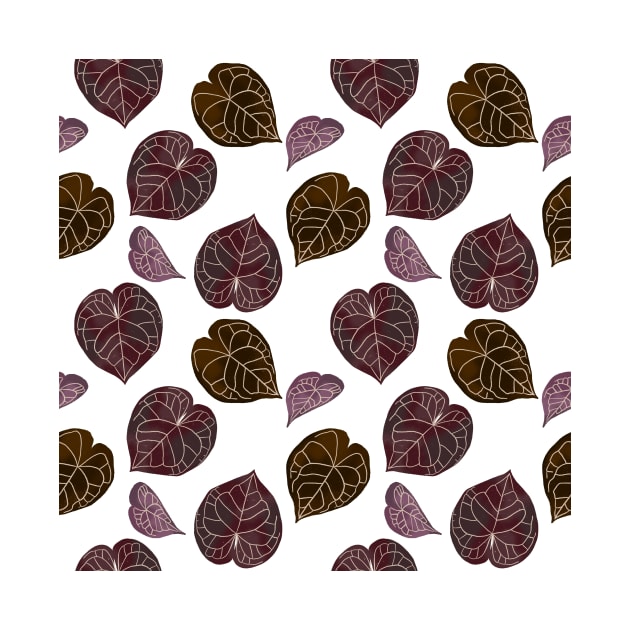 Tropical leaves pattern by RosanneCreates