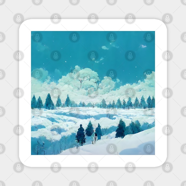 Winter's Embrace Magnet by endage