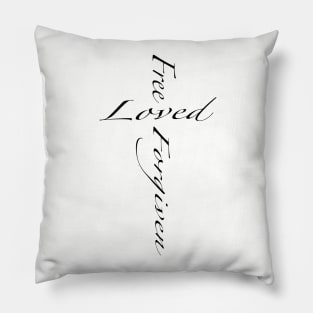 Free loved forgiven Pillow