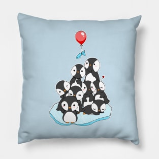 Penguin Mountain Pillow