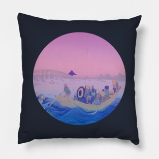 Sunset at The Sumida River Pillow