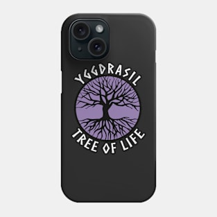 tree of life Yggdrasil Purple Valhalla Vikings Phone Case