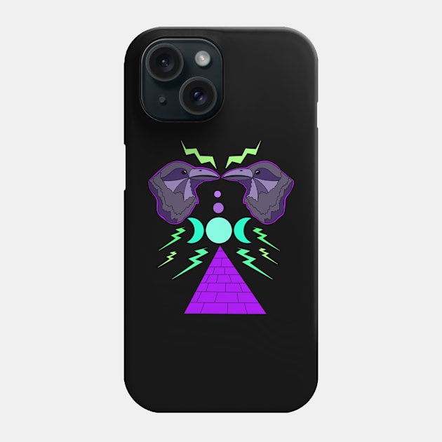 Metal Crows Phone Case by SchlockHorror