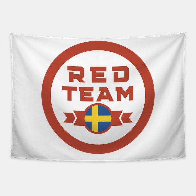 Cybersecurity Red Team Sweden Gamification Badge CTF Tapestry by FSEstyle