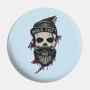 Bearded Skull Design Pin