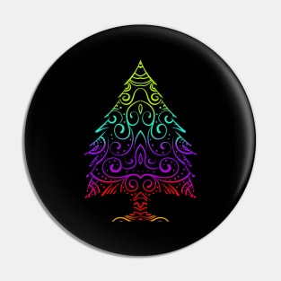 Colorful Ornament Christmas Tree For Christmas Pin