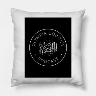 Olympia Oddities Black & White Camp Scene Pillow