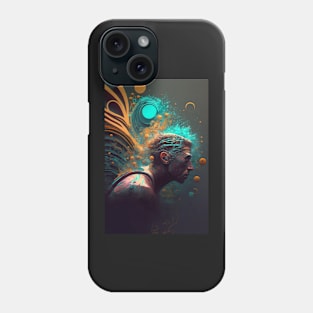 Swimming abstract art Phone Case