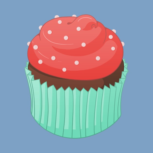 Chocolate Strawberry Cupcake by nickelcurry