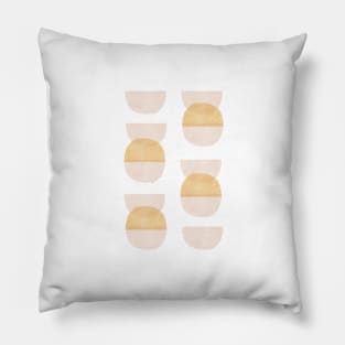 Yellow & pink shapes pattern Pillow