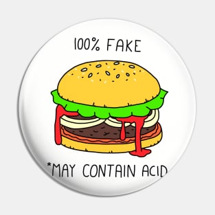 KLADD .fake burger Pin