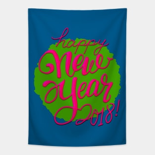 Happy New Year 2018 Tapestry