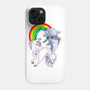 Unicorn vs. Dolphin Phone Case