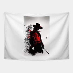 The Red, White and Black Samurai: A Tale of Honor and Duty in Feudal Japan Tapestry