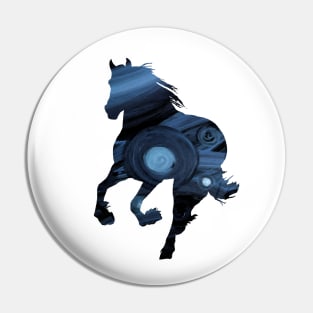 Blue Horse Pin