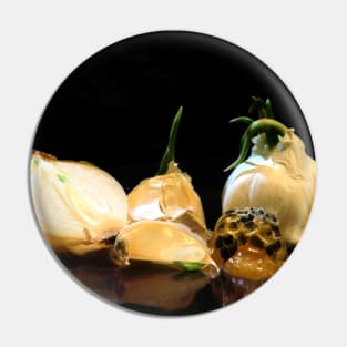 Garlic, Onion, and Honey - Baroque Inspired Dark Still Life Photo Pin