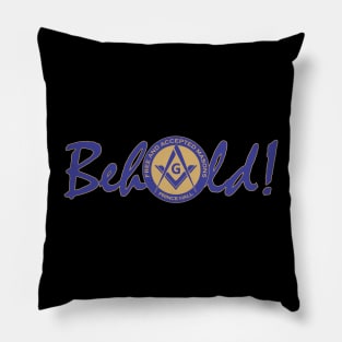 Behold! (Blue & Gold) Pillow