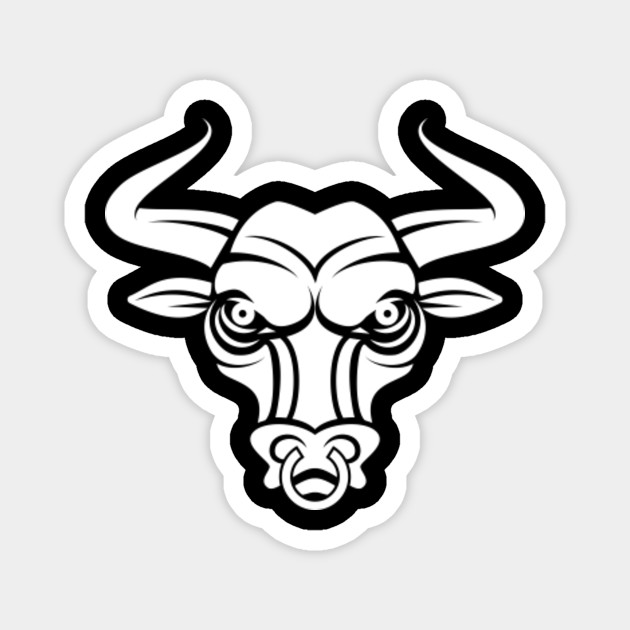 Bull Face Bull Face Magnet Teepublic