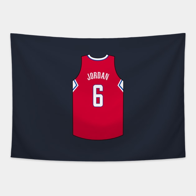 Deandre Jordan Los Angeles Jersey Qiangy Tapestry by qiangdade