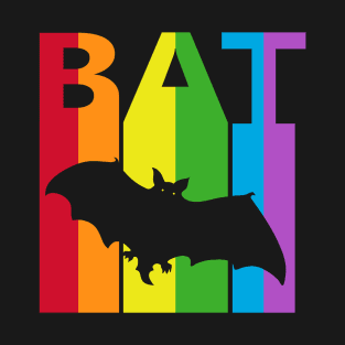 Cute Animal Rainbow Bat T-Shirt