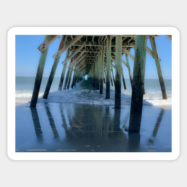 Myrtle Beach State Park Pier - Myrtle Beach Pier - Sticker | TeePublic