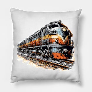 Diesel locomotive Pillow