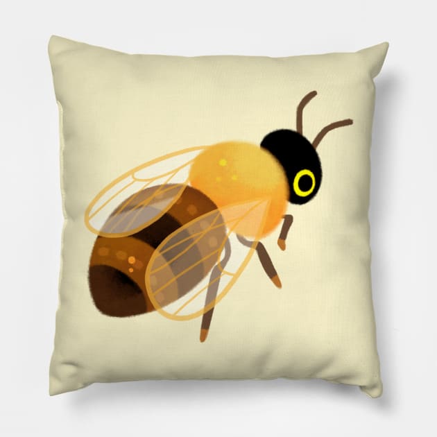 Honey bee 5 Pillow by pikaole