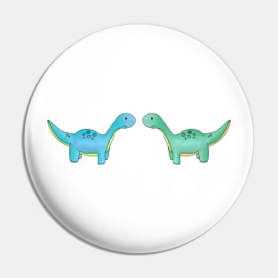 Long-Necked Dinosaur Pin