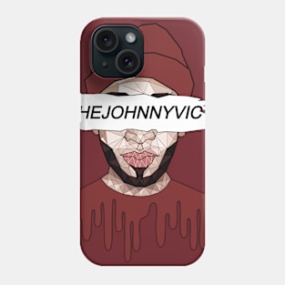 TheJohnnyVic Burgundy Clear Background by Clementine Phone Case